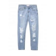 Джинсы BOYFRIEND IN LIGHT WASH WITH RIPS